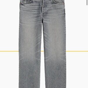 Alex Mill Mens Relaxed Straight 5 Pocket Jean Dolphin Grey Wash - NWT- Size 35